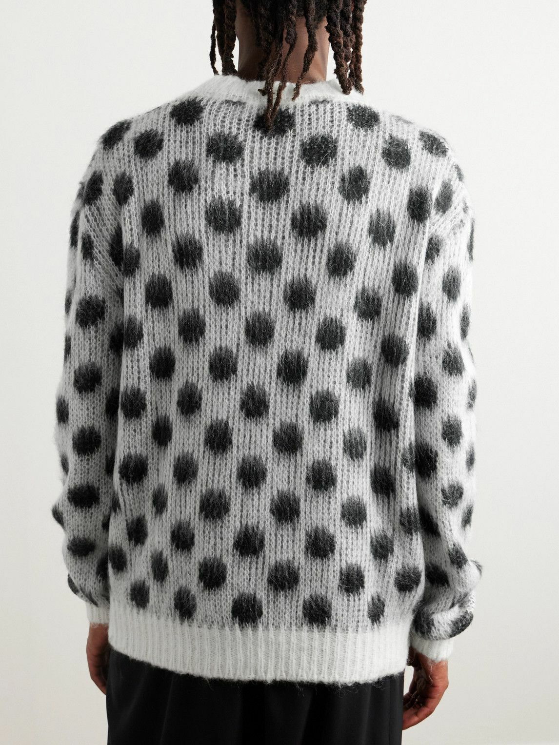Marni - Polka-Dot Intarsia-Knit Sweater - White Marni