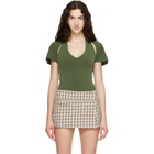 Sandy Liang Khaki Bellini Top
