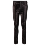 Rta - Madrid metallic mid-rise skinny jeans