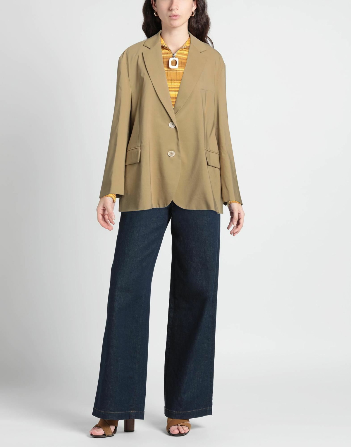 Erika Cavallini Womens Blazer Sand