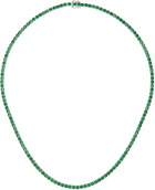 Hatton Labs Green Tennis Necklace