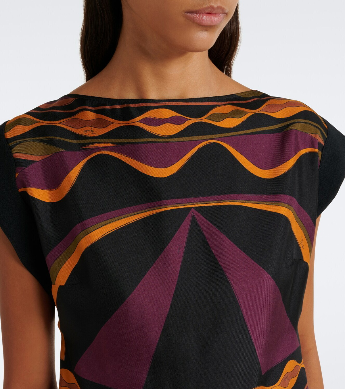 Pucci Dune silk twill top