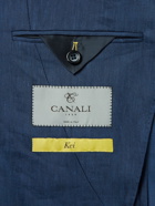 Canali - Kei Linen and Wool-Blend Suit Jacket - Blue