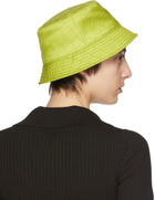 Bottega Veneta Yellow Intreccio Jacquard Bucket Hat