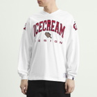 ICECREAM Men's Design Longsleeve T-Shirt in White