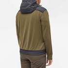 Moncler Grenoble Men's Nylon Knit Jacket in Green