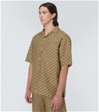 Gucci GG jacquard linen-blend shirt