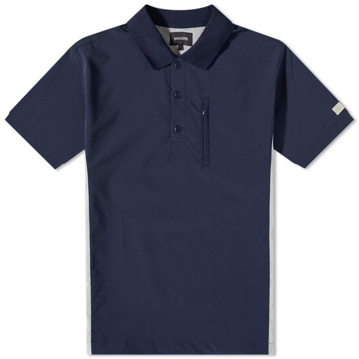 Photo: Manors Golf Men's Frontier Shooter Shirt in Navy