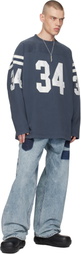 AMBUSH Navy Football L-S T-shirt