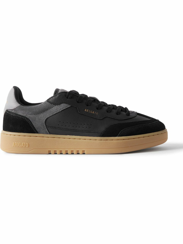 Photo: Axel Arigato - Dice T-Toe Suede-Trimmed Leather Sneakers - Black