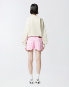 Pinko Workwear Style Shorts In Cotton Bull Lilac Chiffon