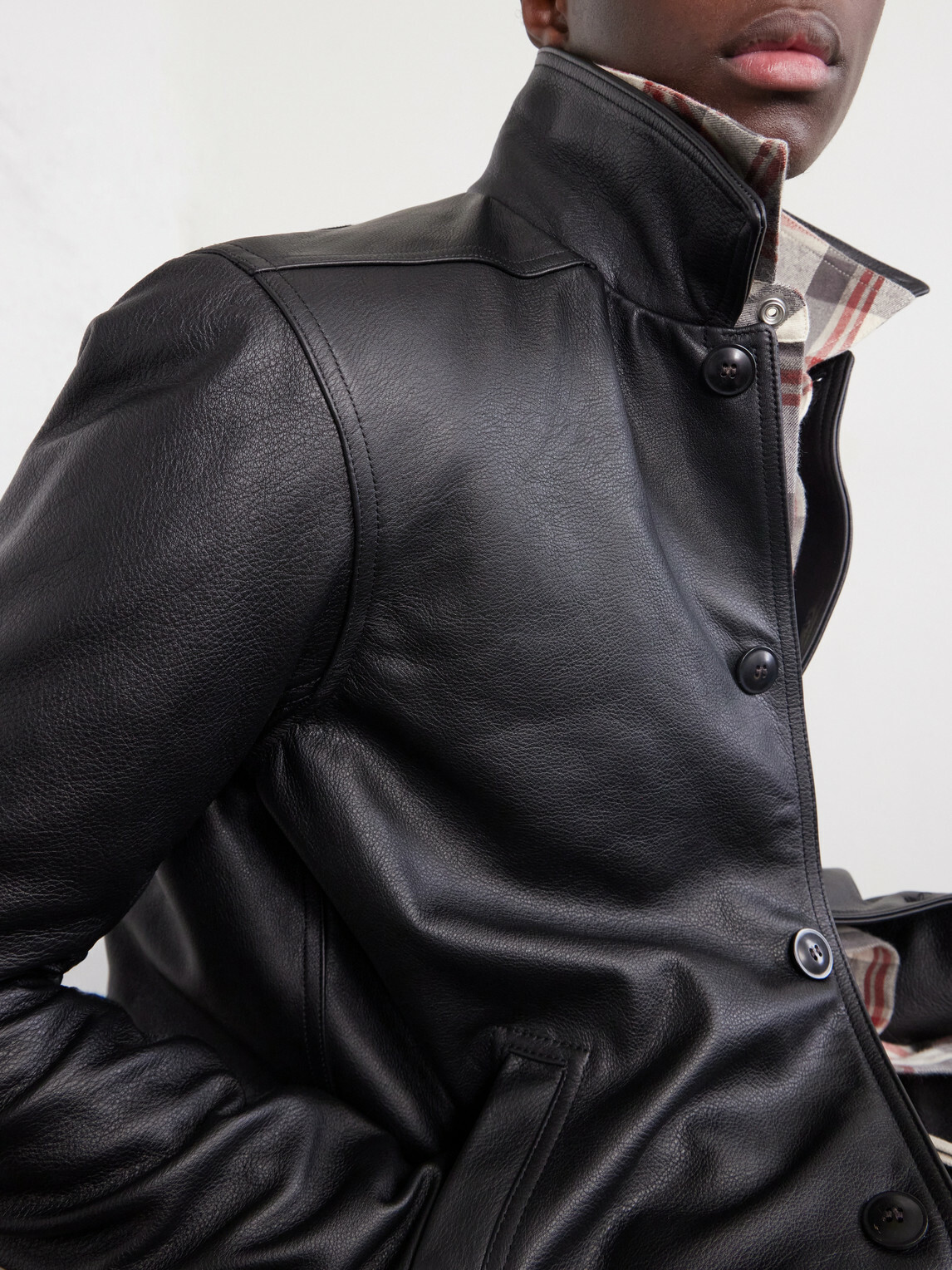 Rick Owens - Brad Leather Jacket - Black