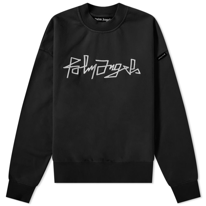 Photo: Palm Angels New Logo Crew Sweat