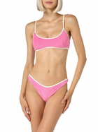 MC2 Saint Barth Woman Terry Bralette Beach Top Judy With Piping