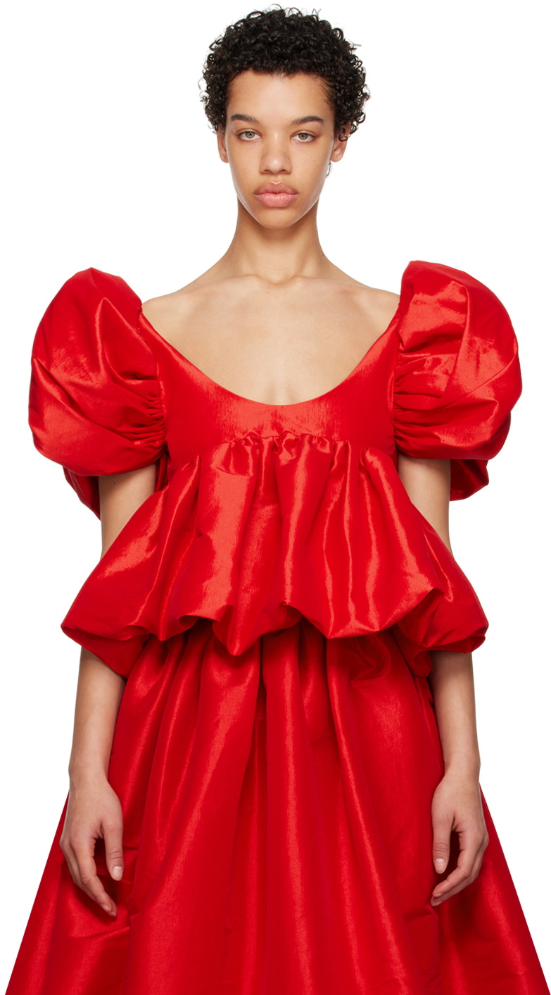 Kika Vargas SSENSE Exclusive Red Chiara Blouse Kika Vargas