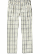 Original Madras - Checked Cotton-Madras Pyjama Trousers - White