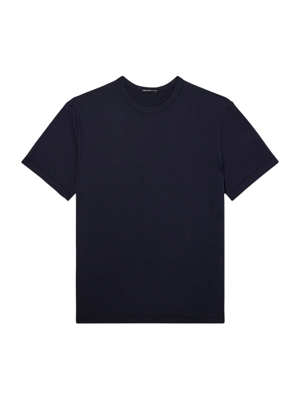 Photo: James Perse - Lotus Cotton-Jersey T-Shirt - Blue