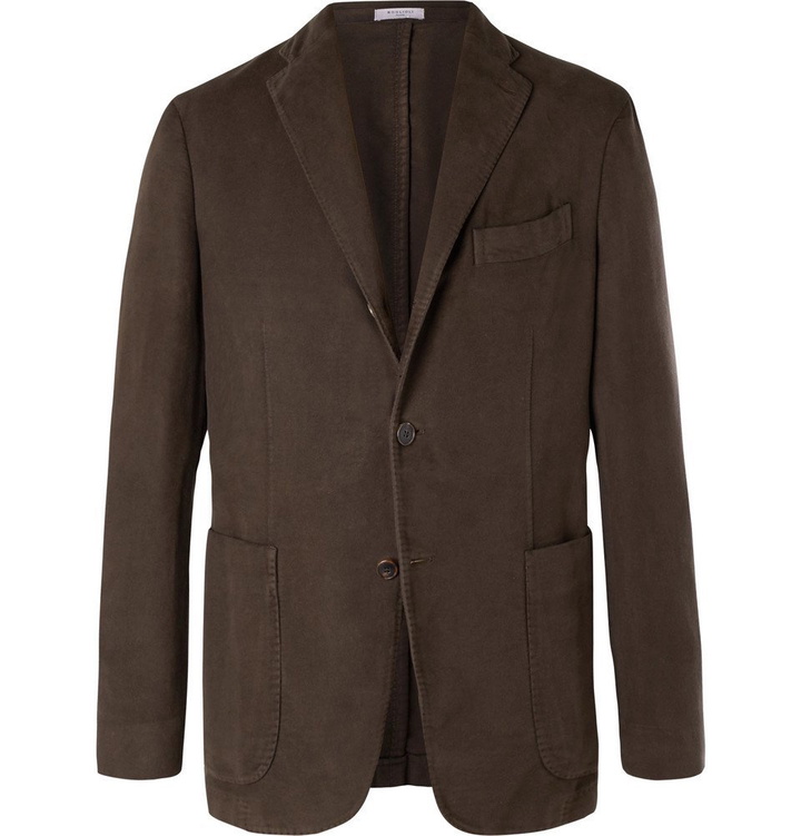 Photo: Boglioli - Brown K-Jacket Cotton-Moleskin Blazer - Men - Brown