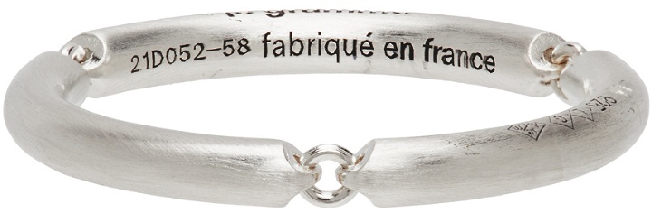 Photo: Le Gramme Silver Brushed 'Le 3 Grammes' Bangle Three Ring