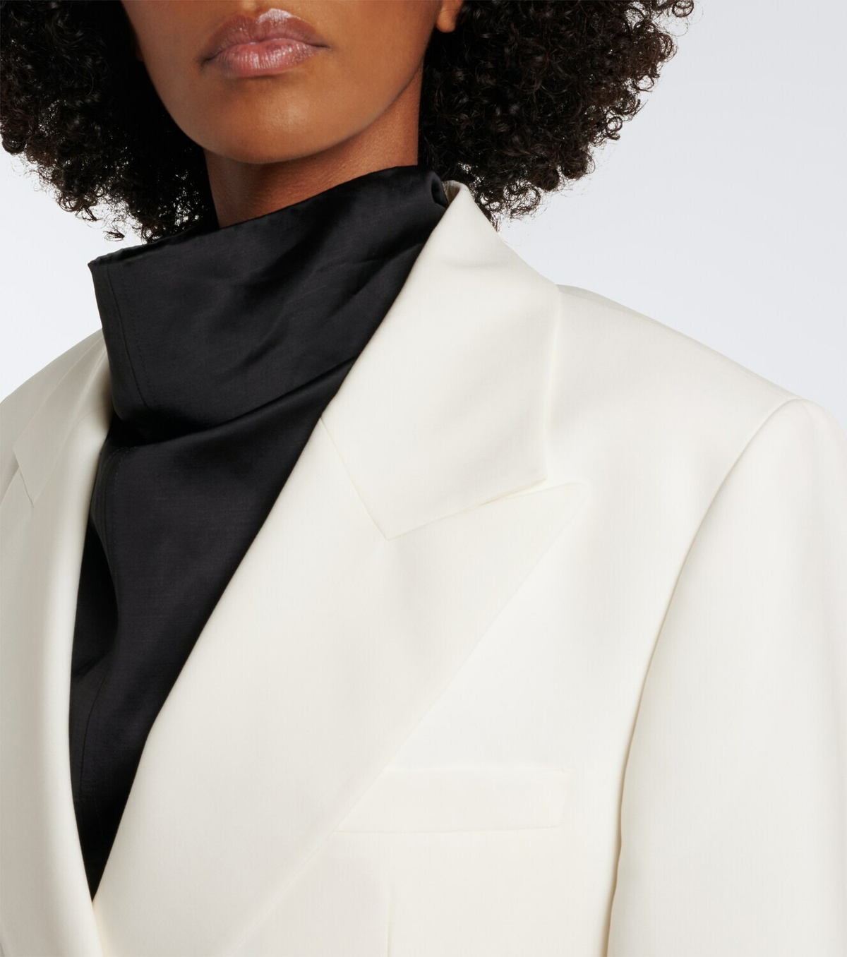 Róhe Double-breasted virgin wool blazer