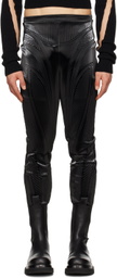 Mugler Black Embossed Trousers