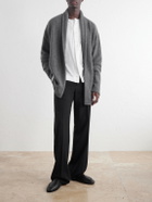 The Elder Statesman - Shawl-Collar Cashmere Cardigan - Gray