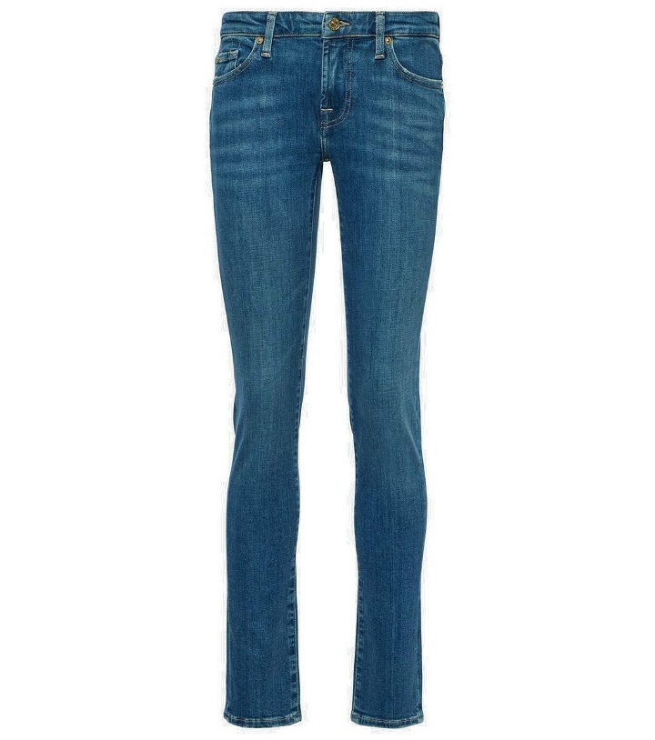 Photo: 7 For All Mankind Pyper mid-rise skinny jeans