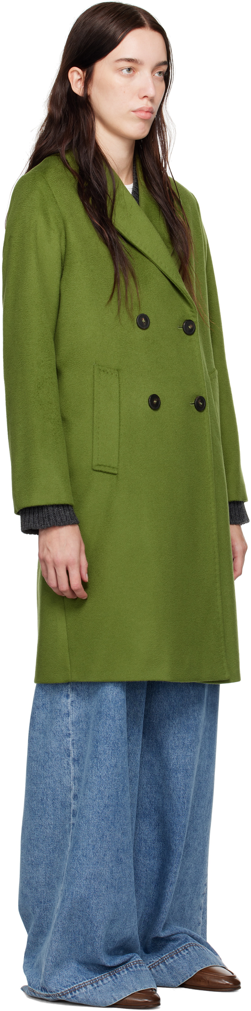 Max Mara WEEKEND グリーンコート38 Max Mara WEEKEND グリーンコート