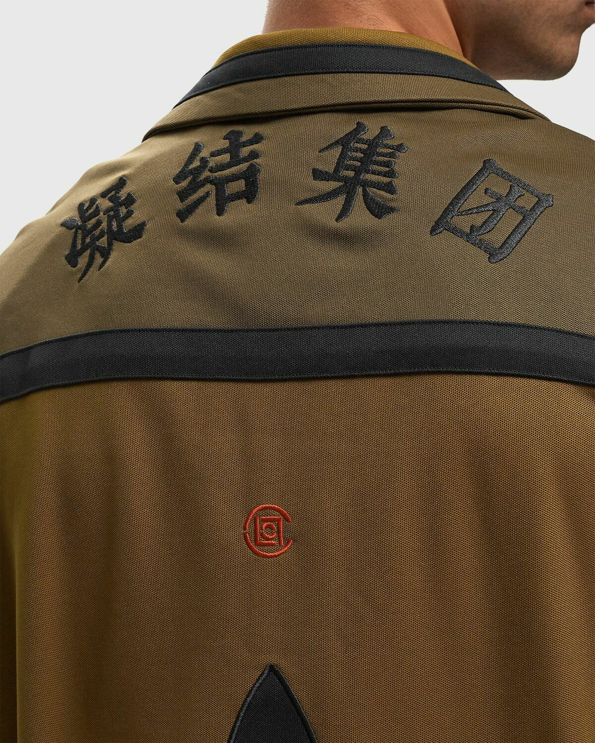 Adidas X CLOT W JACKET Brown Mens Overshirt adidas
