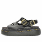Dr. Martens Women's Dunnet Flower Sandal in Black