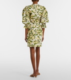 Adriana Degreas Printed cotton-blend minidress