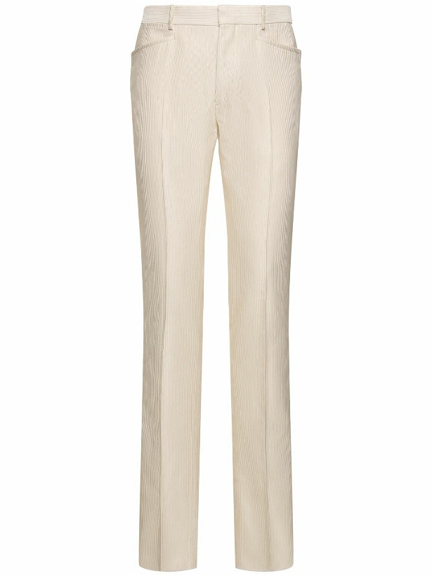 Photo: TOM FORD - Atticus Silk & Cotton Cannete Pants