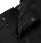 Club Monaco - Black Slim-Fit Tapered Stretch-Wool Twill Trousers - Black