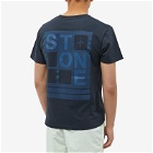 Stone Island Men's Abbrevaiation Three Graphic T-Shirt in Navy