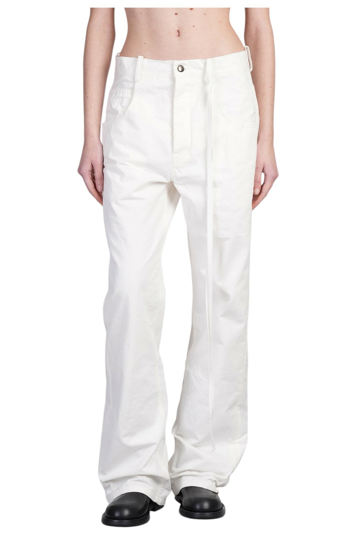 Ann Demeulemeester - Dorothee wide-leg cotton canvas pants
