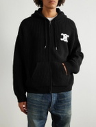 CELINE - Logo-Appliquéd Wool Jacket - Black