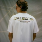 END. x Cole Buxton Camo Sportswear T-Shirt in Vintage White