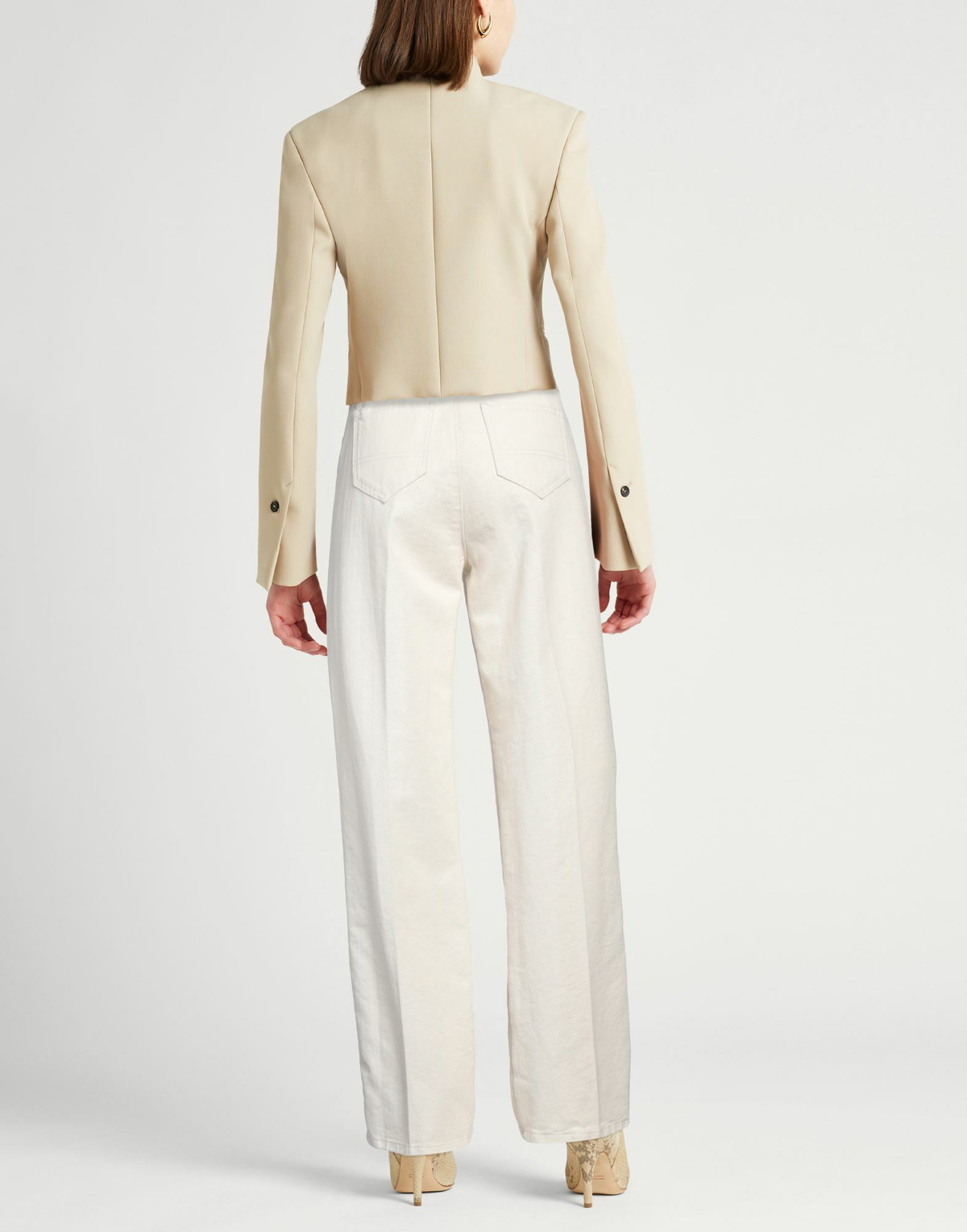Kiton Womens Pants Cream