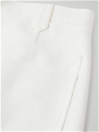 UMIT BENAN B - Jacques Marie Mage Wide-Leg Pleated Cotton and Linen-Blend Cargo Trousers - White