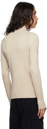 MISBHV Beige Jacquard Turtleneck