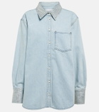 Frame - Rhinestone-embellished denim shirt
