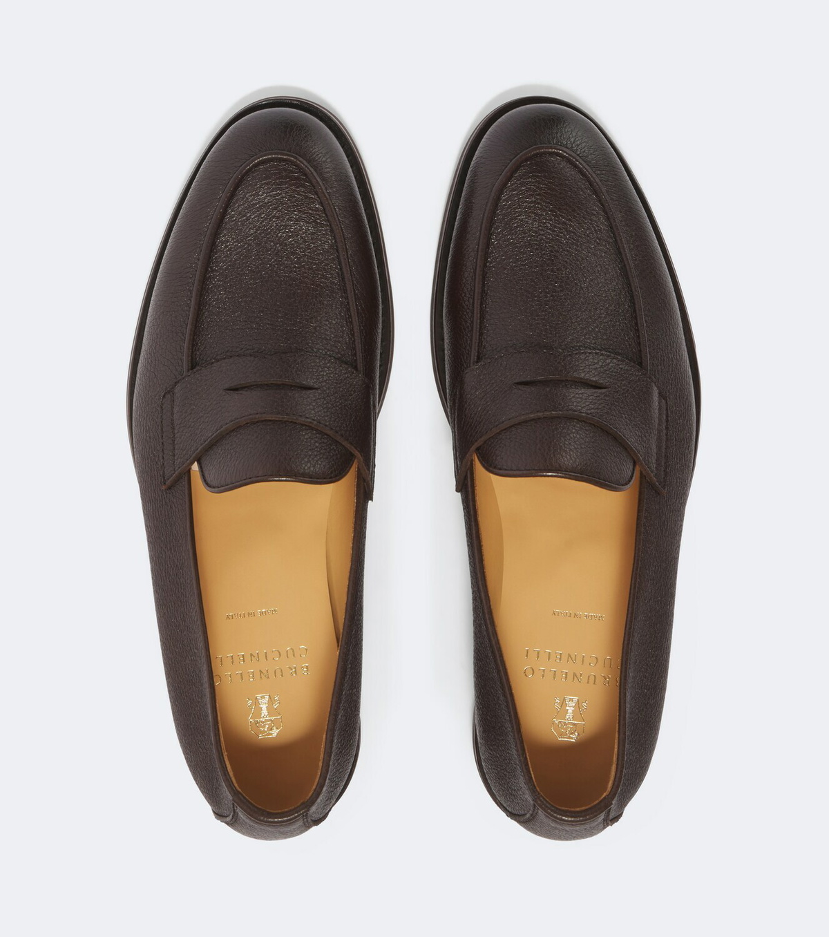 Brunello Cucinelli Leather penny loafers
