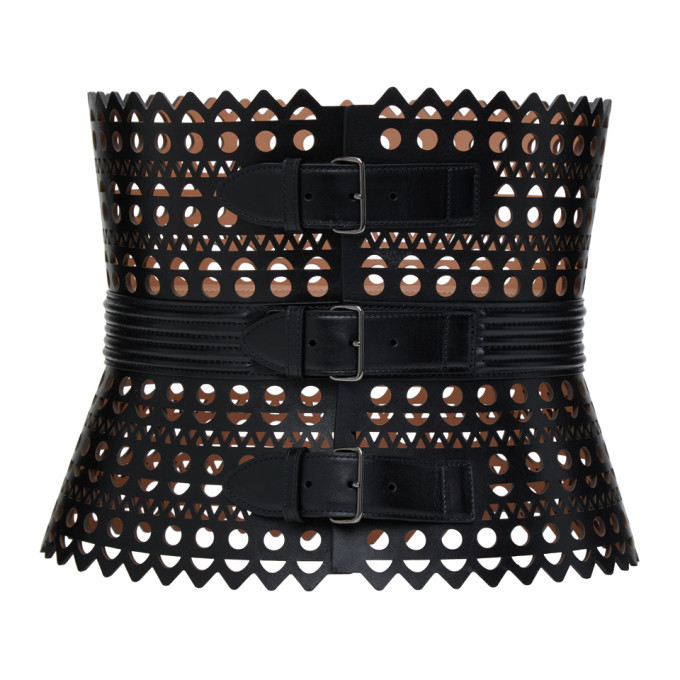 Corset belt in vienne calfskin