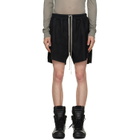 Rick Owens Black Tower Rick S Boxers Suede Shorts