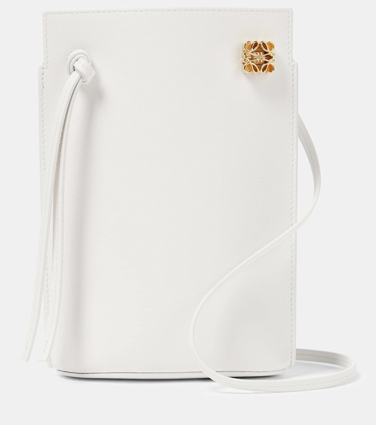 LOEWE セール★ DICE POCKET★SOFT WHITE Loewe Dice Pocket leather shoulder bag Loewe