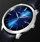 Girard-Perregaux - 1966 Automatic 40mm Stainless Steel and Leather Watch - Blue