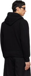 nanamica Black Zip-Up Thermal Hoodie