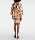 Zimmermann Wylie Hooded printed cotton terry beach dress