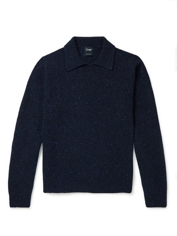 Photo: Drake's - Merino Wool Sweater - Blue