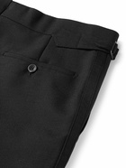 Kingsman - Eggsy's Black Wool and Mohair-Blend Tuxedo Trousers - Black